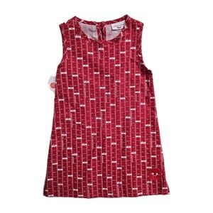 Smiling Button Boutique Girls Dress Red 3 T Cotton Ruler-tuni NWT